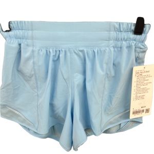 Lululemon Hotty Hot LR Short 4” Swift Fabric Size 4 Blue Chill BCHI